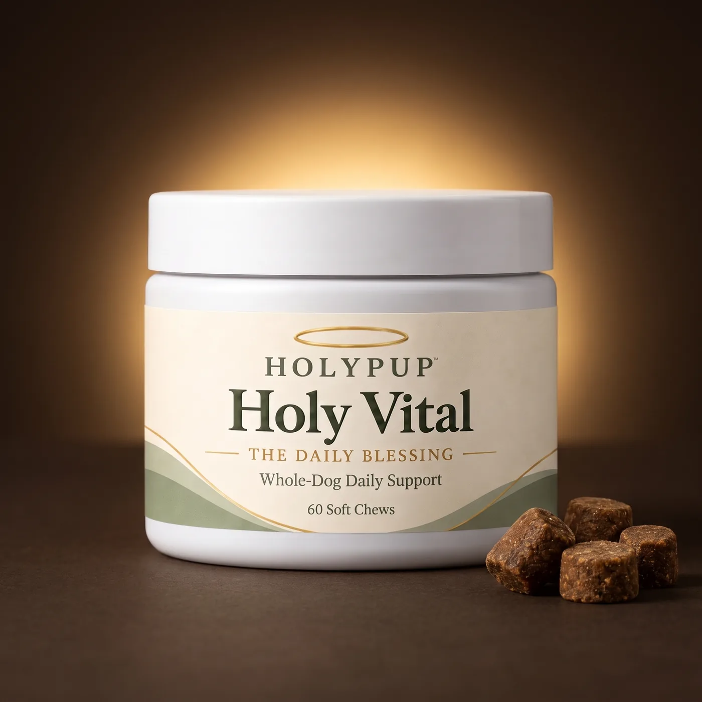 Holy Vital in warm golden light